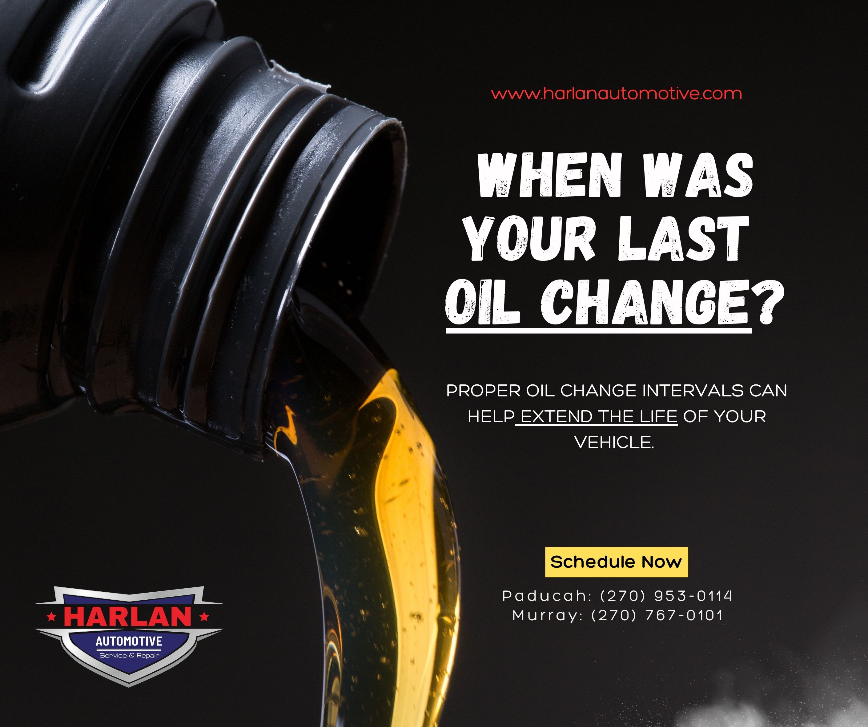 When Was Your Last Oil Change?